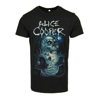 T-shirt Urban Classics Alice Cooper Graveyard Blue