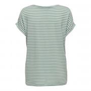 T-shirt femme Only Moster stripe col rond