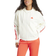 Sweatshirt à capuche zippé femme adidas Future Icons 3 Stripes