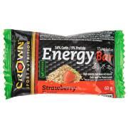 Lot de 12 barres de nutrition Crown Sport Nutrition Energy - fraise - 60 g