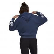 Sweatshirt zippé à capuche femme adidas Essentials Cut 3-Bandes