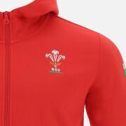 Sweatshirt à capuche full zip Pays de Galles Rugby XV Merch CA LF