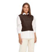 Pullover manches courtes femme Only Macadamia