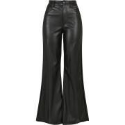 Pantalon femme Urban Classics faux leather wide leg